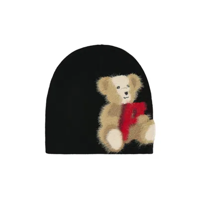 Pre-owned Palace P Bear Nein Cuff Beanie 'black' | Men's Size Onesize