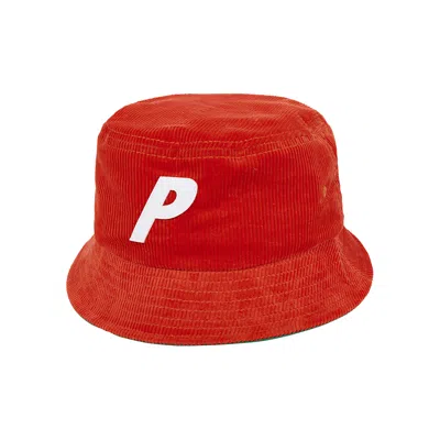 Pre-owned Palace P Corduroy Bucket 'tomato' In Red