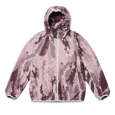 Pre-owned Palace P-tec Fleece Jacket 'hexa Camo Grey' | Men's Size L
