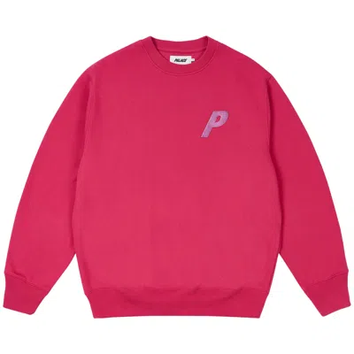 Pre-owned Palace P3 Glitter Crew 'berry Red' | Men's Size S