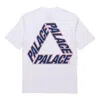 Palace P3 Team T-shirt Dark Back Large Logo Printing Short Sleeve Unisex White In White
