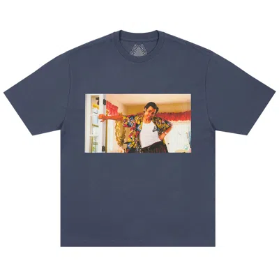 Pre-owned Palace Pal-ace T-shirt 'navy' | Blue | Men's Size Xl