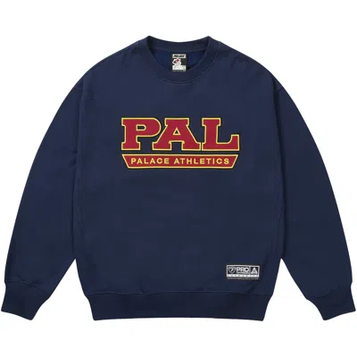 Pre-owned Palace Pal Athletics Crew 'navy' | Blue | Men's Size M
