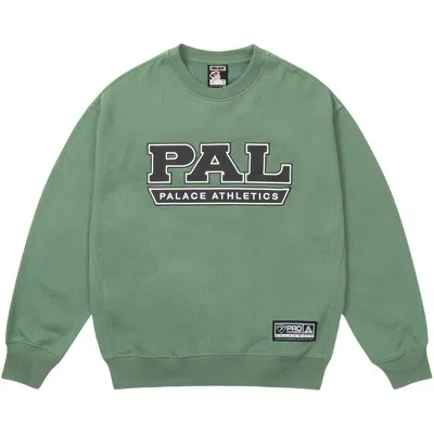 Pre-owned Palace Pal Athletics Crew 'racey Green' | Men's Size L