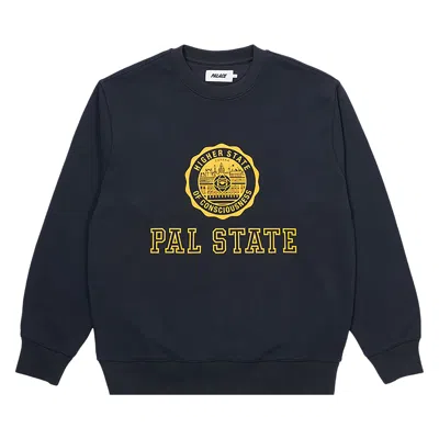 Pre-owned Palace Pal State Crew 'navy' | Blue | Men's Size Xl
