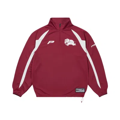 Pre-owned Palace Palabama Quarter Zip 'berg' | Red | Men's Size Xl