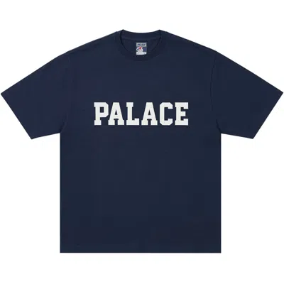 Pre-owned Palace College T-shirt 'navy' | Blue | Men's Size M