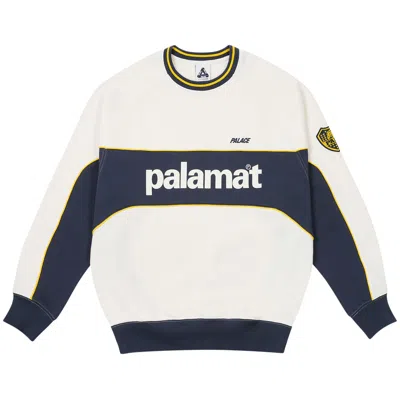 Pre-owned Palace Palamat Crew 'white/navy' | Men's Size Xl