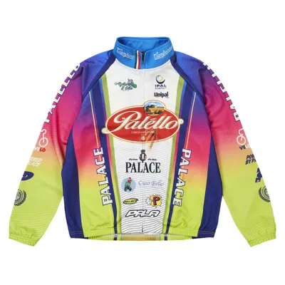 Pre-owned Palace Palello Cycling Zip Jacket 'rainbow' | Multi-color | Men's Size Xl
