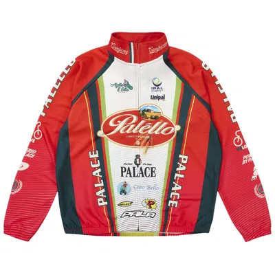 Pre-owned Palace Palello Cycling Zip Jacket 'red' | Men's Size L