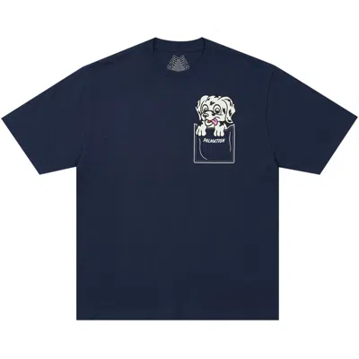 Pre-owned Palace Palmation T-shirt 'navy' | Blue | Men's Size M