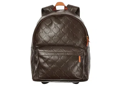 Pre-owned Palace Palmgram Leather Backpack In Brown