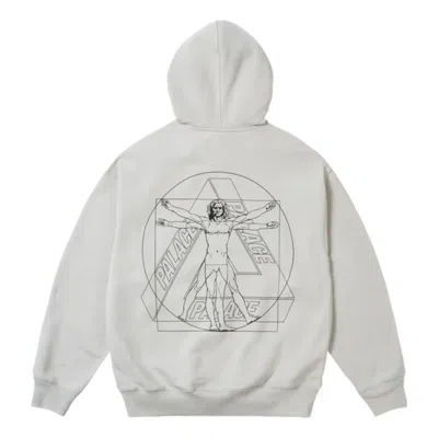 Palace Paltruvian Tri Hoodie 'concrete Grey' In Gray