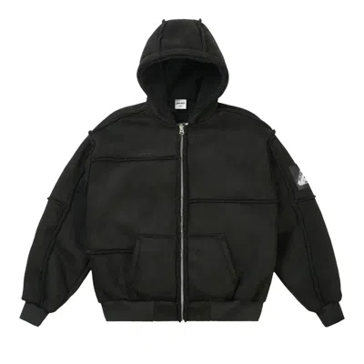 Pre-owned Palace Patch Me Up Shearling Jacket 'black' | Men's Size Onesize