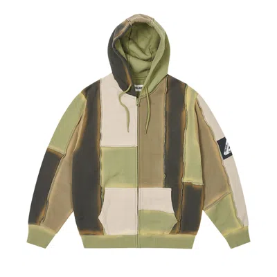 Pre-owned Palace Patch Me Up Zip Hood 'multi Khaki' In Tan