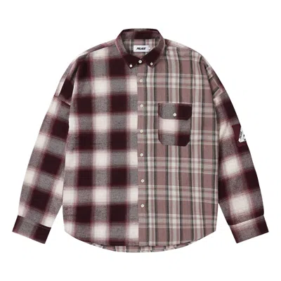 Pre-owned Palace Patchy Flannel Shirt 'red' | Men's Size Xl