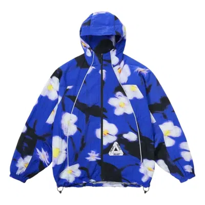 Palace P-breezy Jacket 'breezy Flower Print' In Blue