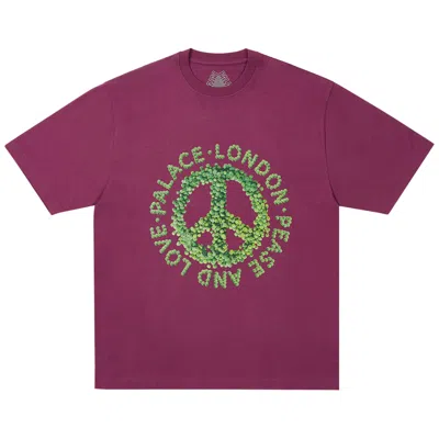 Pre-owned Palace Pease And Love T-shirt 'berg' | Red | Men's Size Xl