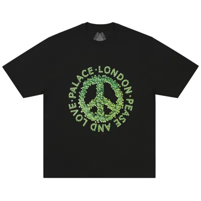 Pre-owned Palace Pease And Love T-shirt 'black' | Men's Size M