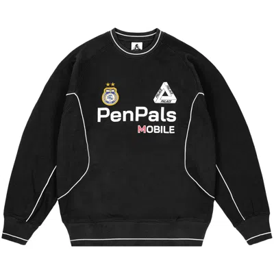 Pre-owned Palace Pen Pals Crew 'black'