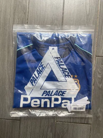 Pre-owned Palace Pen Pals Jersey Blue Large