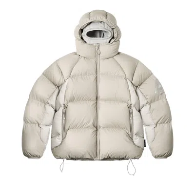 Pre-owned Palace Pertex Matte Balaclava Puffa 'stone Arctica' | Cream | Men's Size Xl
