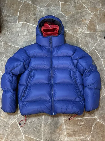 Pre-owned Palace Pertex Opaque Balaclava Puffer Jacket In Blue