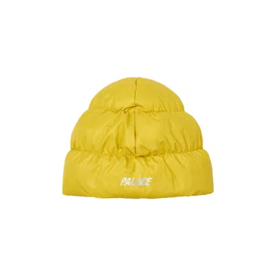 Pre-owned Palace Pertex Puffa Beanie 'yellow' | Men's Size L/xl