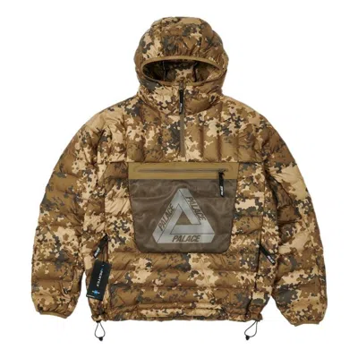 Palace Pertex Q-lite Down Jacket 'brown' In Green
