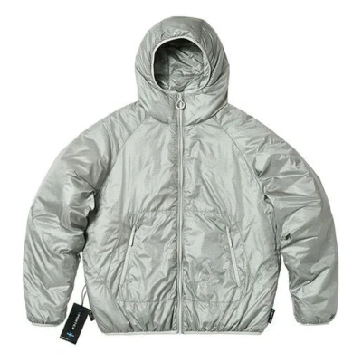 Palace Pertex Quilted Jacket 'grey' In Green