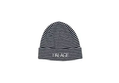 Pre-owned Palace Petit Stripe Beanie In Black