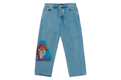 Pre-owned Palace Phumper P90 Baggy Jean Stone Wash