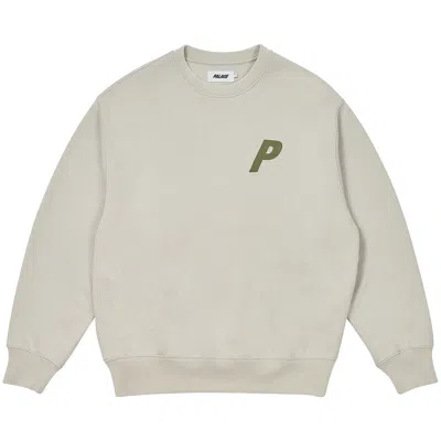 Pre-owned Palace Pigment P3 Crew 'concrete Grey' | Men's Size S
