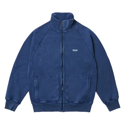 Pre-owned Palace Pigment Wash  London Zip Funnel 'navy' | Blue | Men's Size Xl