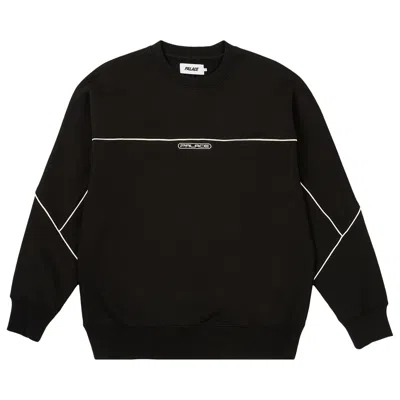 Pre-owned Palace Piped Crew 'black' | Men's Size S
