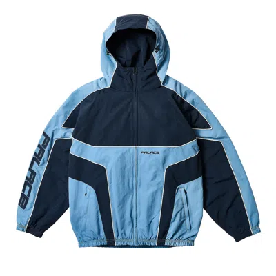 Pre-owned Palace Piped Hooded Shell Jacket 'blue' | Men's Size L