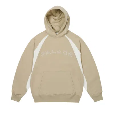 Pre-owned Palace Piped Panel Hood 'stoney Grey' | Men's Size L