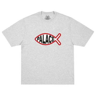 Pre-owned Palace Plaice T-shirt 'grey Marl' | Men's Size Xl