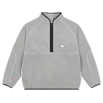Pre-owned Palace Polartec 1/4 Zip Jacket 'grey'