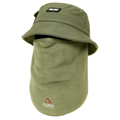 Pre-owned Palace Polartec Cordura Mask Bucket 'olive' | Green | Men's Size L/xl