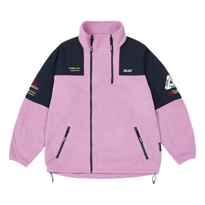 Pre-owned Palace Polartec Double Zip Funnel 'purple'