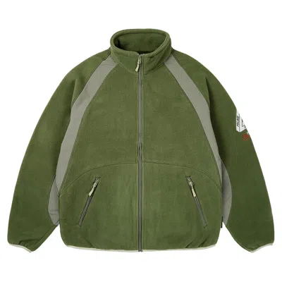 Pre-owned Palace Polartec Duo Fleece Jacket 'olive' | Green | Men's Size M