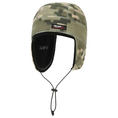 Pre-owned Palace Polartec Earflap Tech Beanie 'tiger Digi Camo' | Multi-color | Men's Size S/m