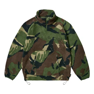 Pre-owned Palace Polartec Fleece Funnel 'woodland Camo' In Multi-color