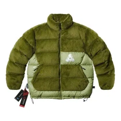 Palace Polartec High Loft Puffa 'olive' In Green