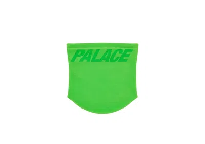 Pre-owned Palace Polartec Lazer Neck Warmer In Green