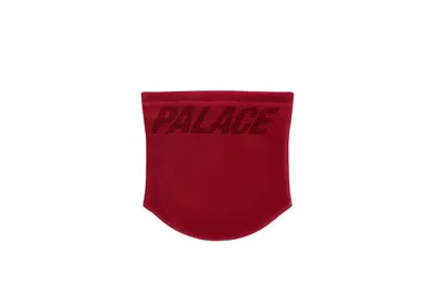 Pre-owned Palace Polartec Lazer Neck Warmer In Red