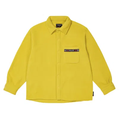 Pre-owned Palace Polartec Om Fleece Overshirt 'saffron' | Yellow | Men's Size Xl