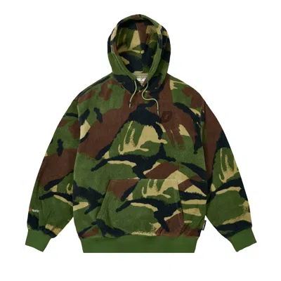 Pre-owned Palace Polartec P3 Hood 'woodland Camo' | Brown | Men's Size M