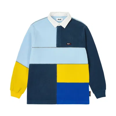 Pre-owned Palace Polartec Patch Up Rugby 'multicolor' | Multi-color | Men's Size L